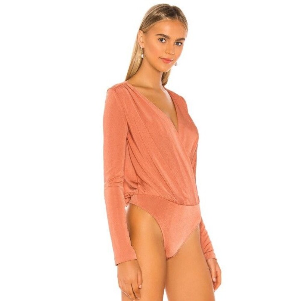 Free People Turnt Bodysuit in Ginger Spice